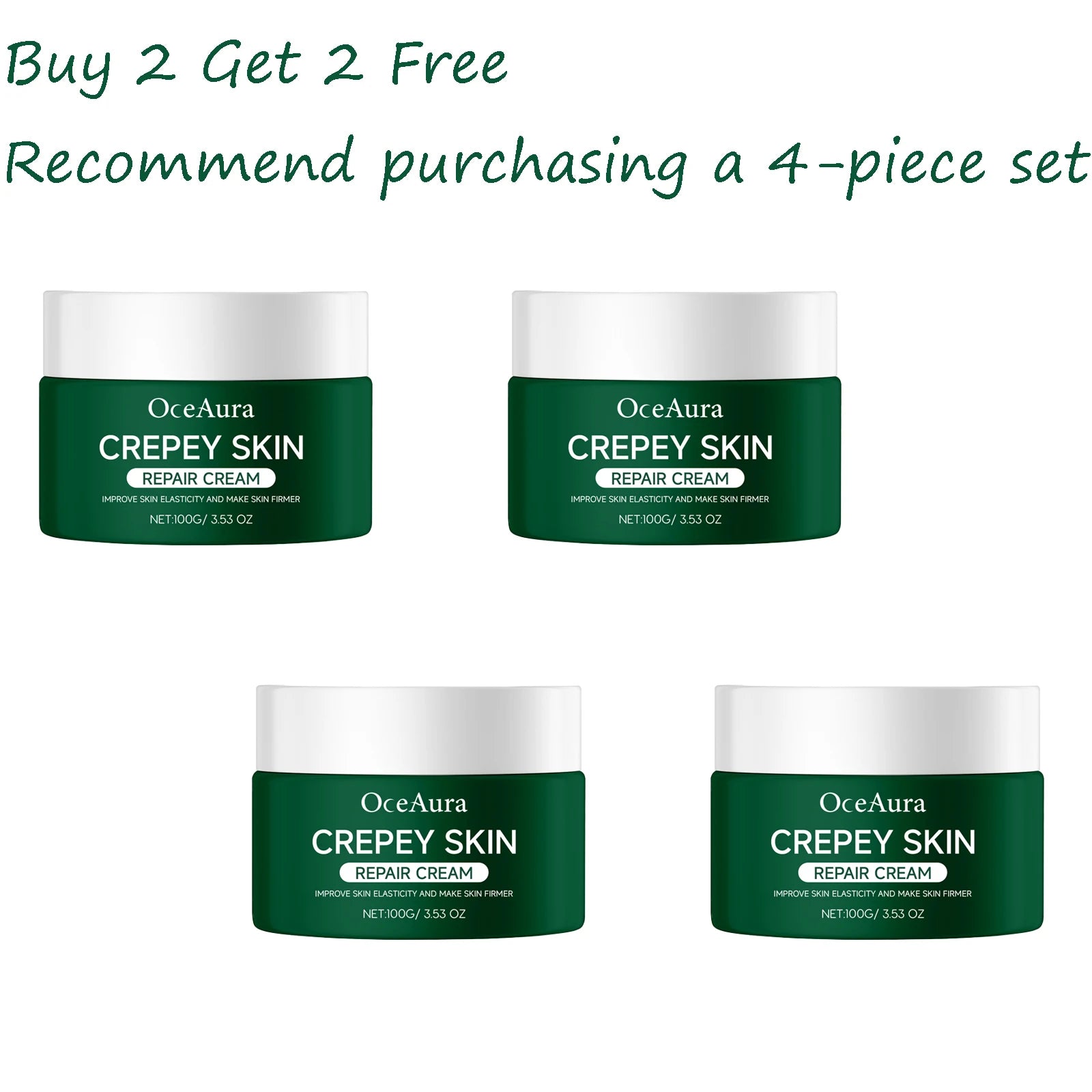 100g Hydrating Face Cream Gentle Nourishing Non-greasy Reduce Dry-itching Improve Skin Texture Body Cream for Daily Skin Care Oasis Select 4 pcs United States