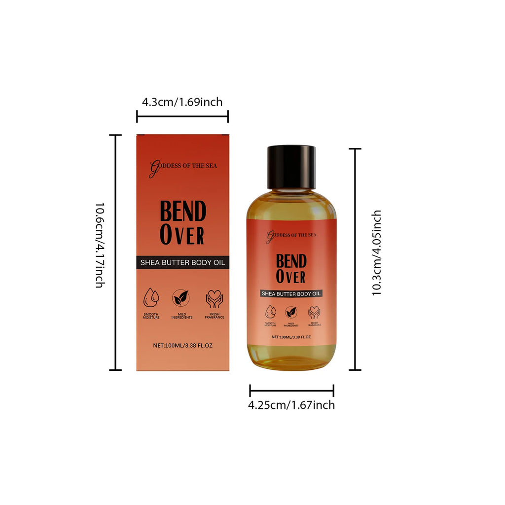 100ML Shea Butter Body Oil Deep Moisturizing Non-greasy Fast-absorbing Nourishing Enhance Smooth Softening for All Skin Types Oasis Select