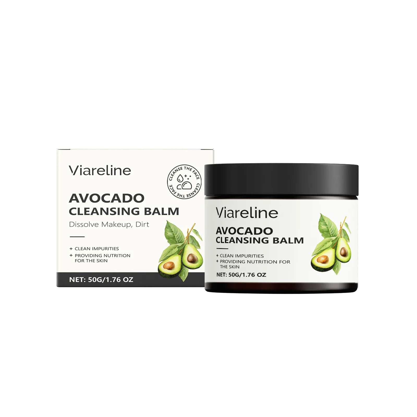 Viareline Makeup Remove Balm Gentle Cleaning Pore Dirts Moisturizing No-sticky Refreshing Enhance Smoothness Face Makeup Remover Oasis Select 50g United States
