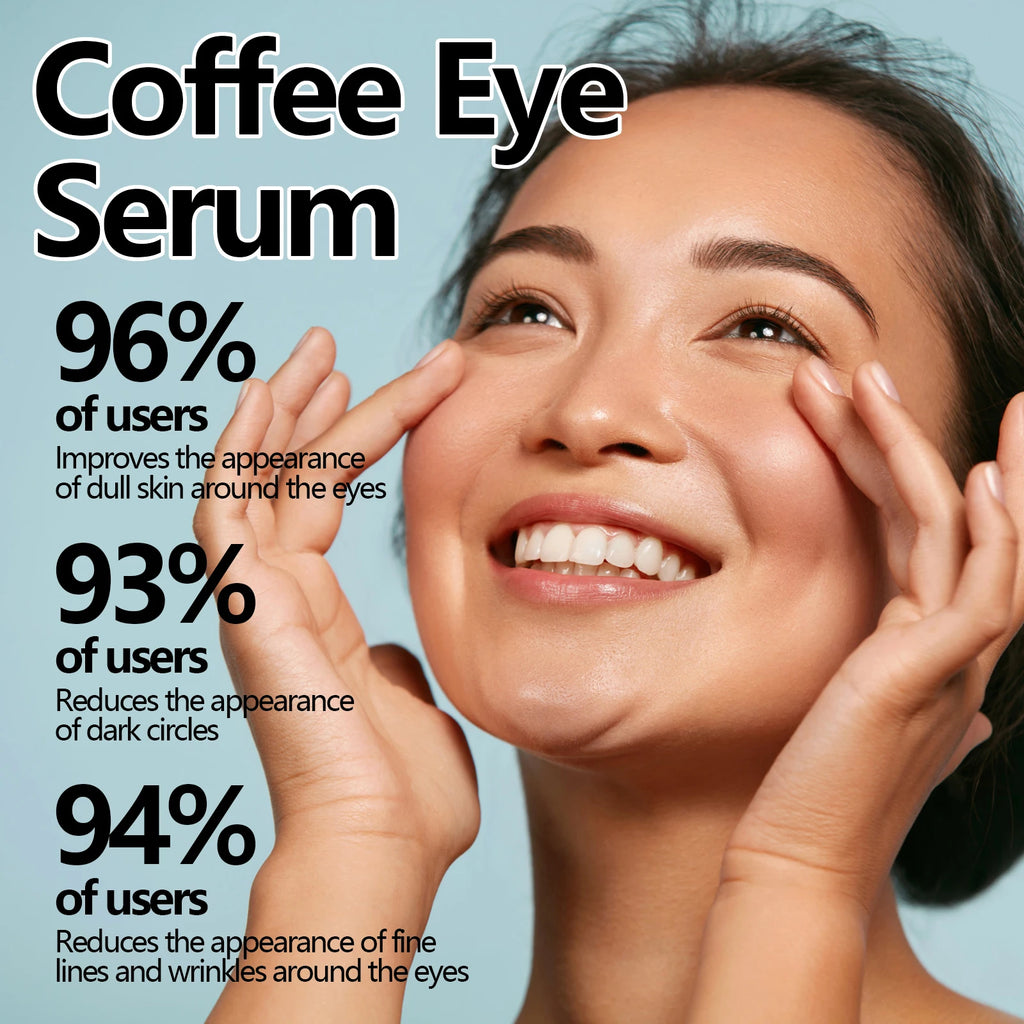 30ML Coffee Face Serum Deeep Moisturizing Reduce Dryness Fade Fine Lines Enhance Skin Elasticity Tightening Lifting Anti-oxidant Softening Eye Serum Oasis Select