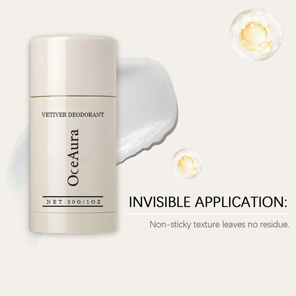 30G Vetiver Body Deodorant Stick Gentle Fresh Scent Non-irritating Eliminate Bad Odor Cleaning Pore Natural Body Deodorant Stick Oasis Select