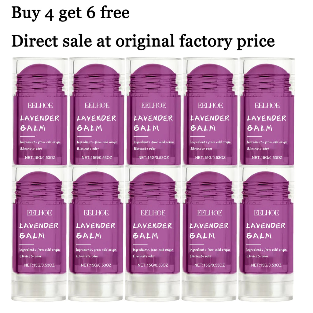 15G Lavender Body Balm Portable Moisturizing Skin Lasting Fresh Floral Fragrance Eliminate Bad Odor Body Deodorant Cream Stick Oasis Select 10 pcs United States