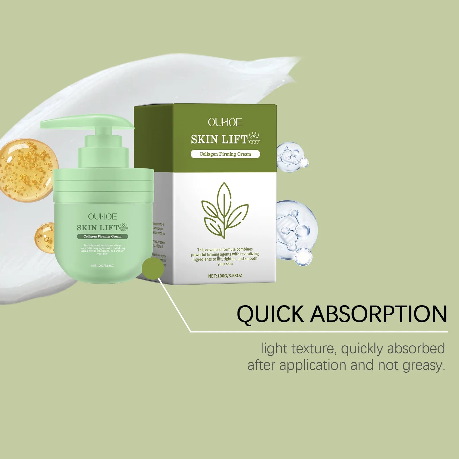 100G Collagen Firming Cream Gentle Hydrating Boosts Skin Elasticity Fade Fine Lines Smoothing Lifting Firming Body Lotion Oasis Select