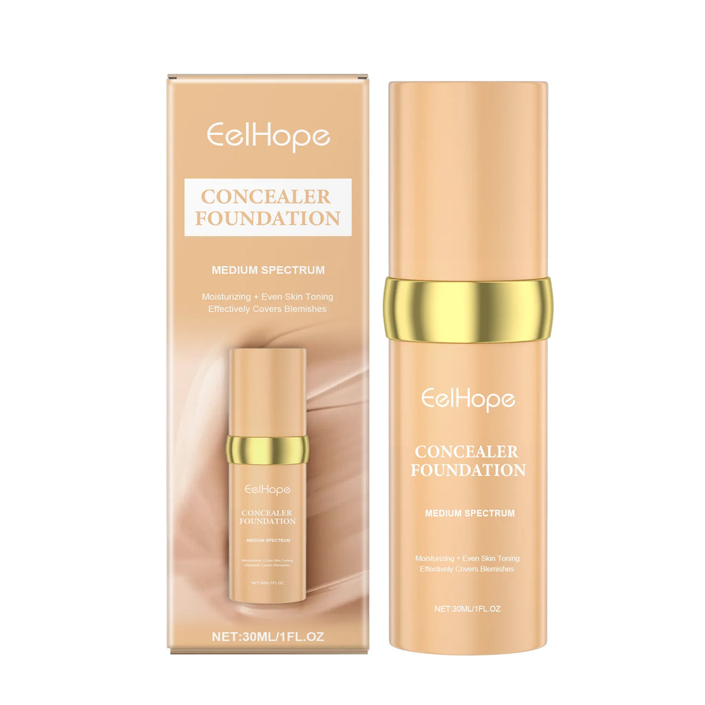 Eelhope Face Concealer Foundation Moisturizing Light Texture Refreshing Sweatproof Smude-proof Smoothing Face Foundation Oasis Select 30ml United States