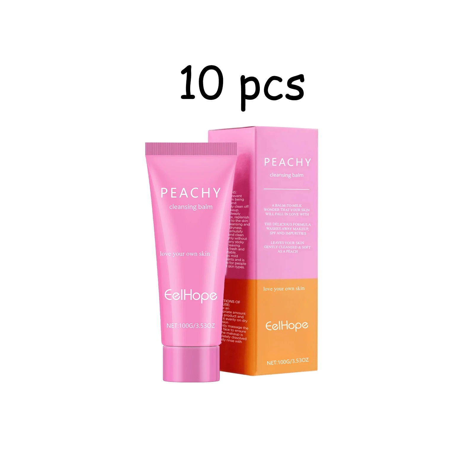 100G Peach Makeup Remover Balm Gentle Dissolve Makeup Dirts Hydrating Skin Non-tight Oil Control Smoothing Soften Makeup Remover Oasis Select buy 4 free 6 United States