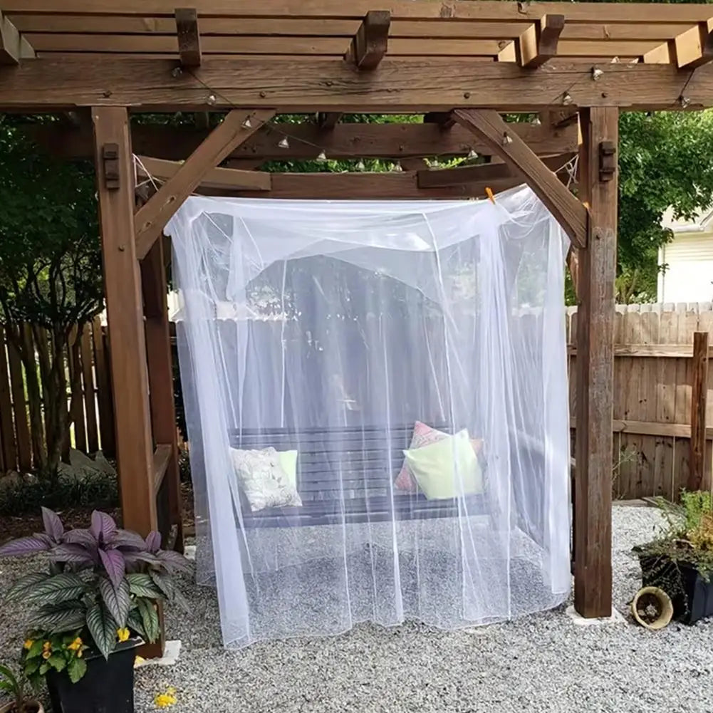 Outdoor Camping Mosquito Net Large White Breathable Insect-Proof Protective Tent Portable Bedroom Bed Curtain Oasis Select