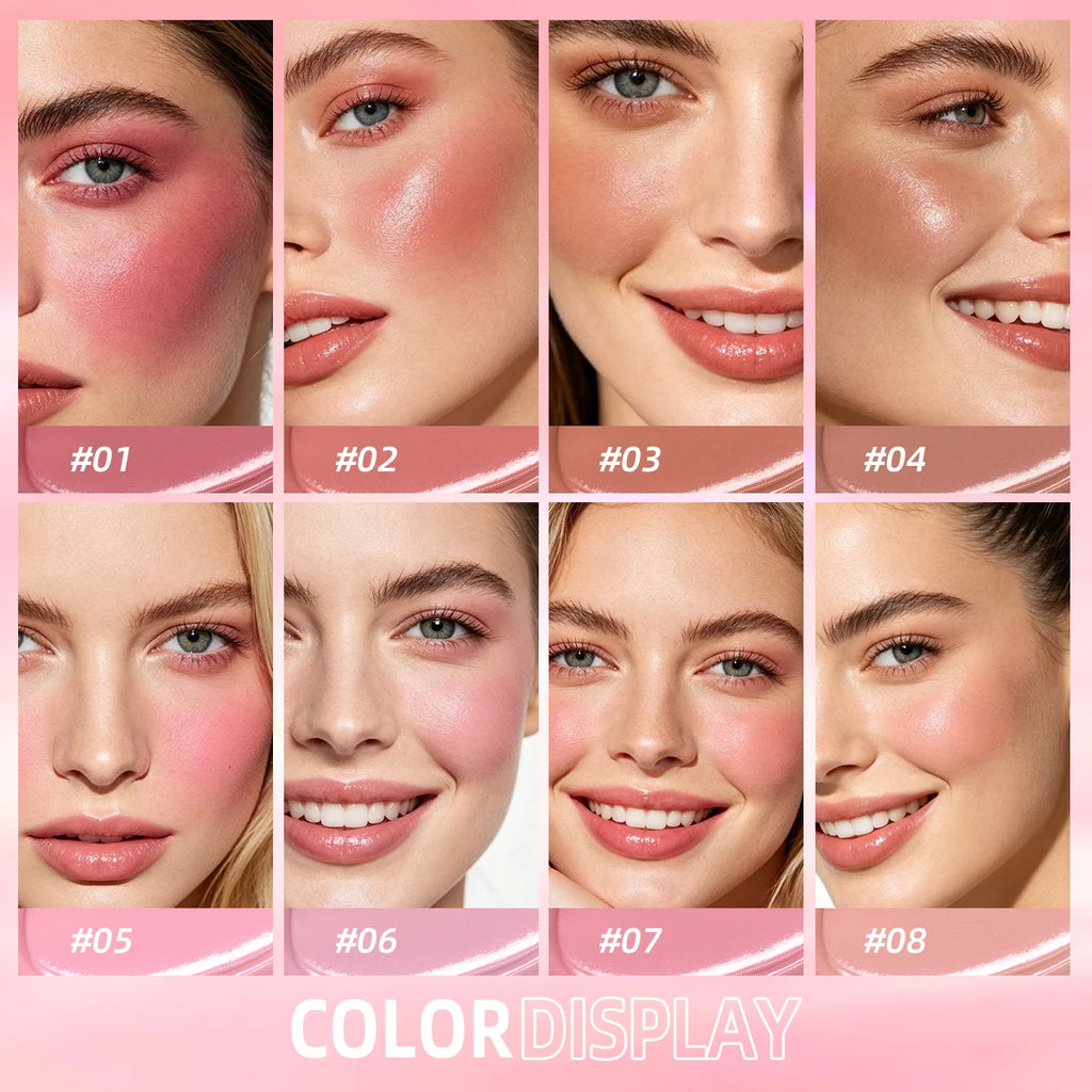 USHAS Cream Blush Stick – Dewy Glow, Waterproof & Long-Lasting