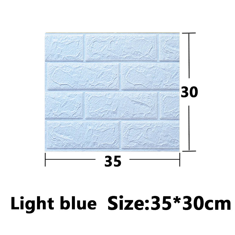 3D Brick Peel & Stick Wall Panels | Waterproof XPE Foam Tiles