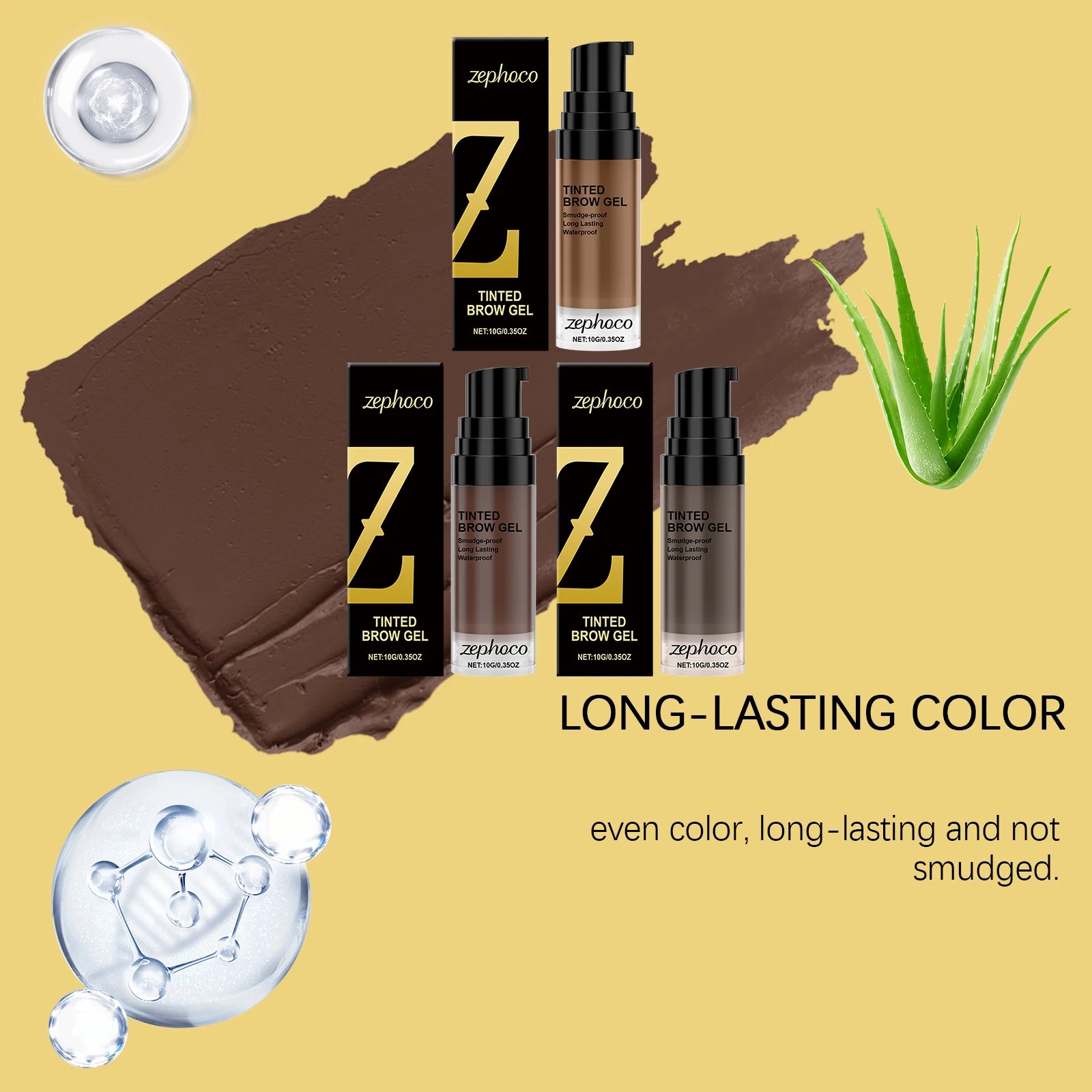 10G Natural Brow Dye Cream Long Lasting Color Smudge Proof Water Resistant Defines Clear Brow Shape Smoothing Eyebrow Makeup Oasis Select