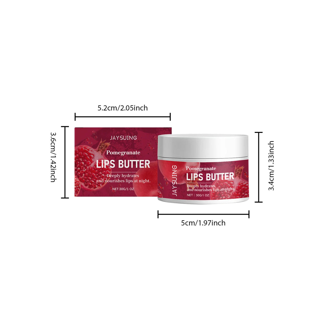 30G Pomegranate Lip Mask Deep Moisturizing Improve Roughness Smoothing Remove Dead Skin Fade Fine Lines Soothing Discomfort Softening Night Care Lip Mask Oasis Select