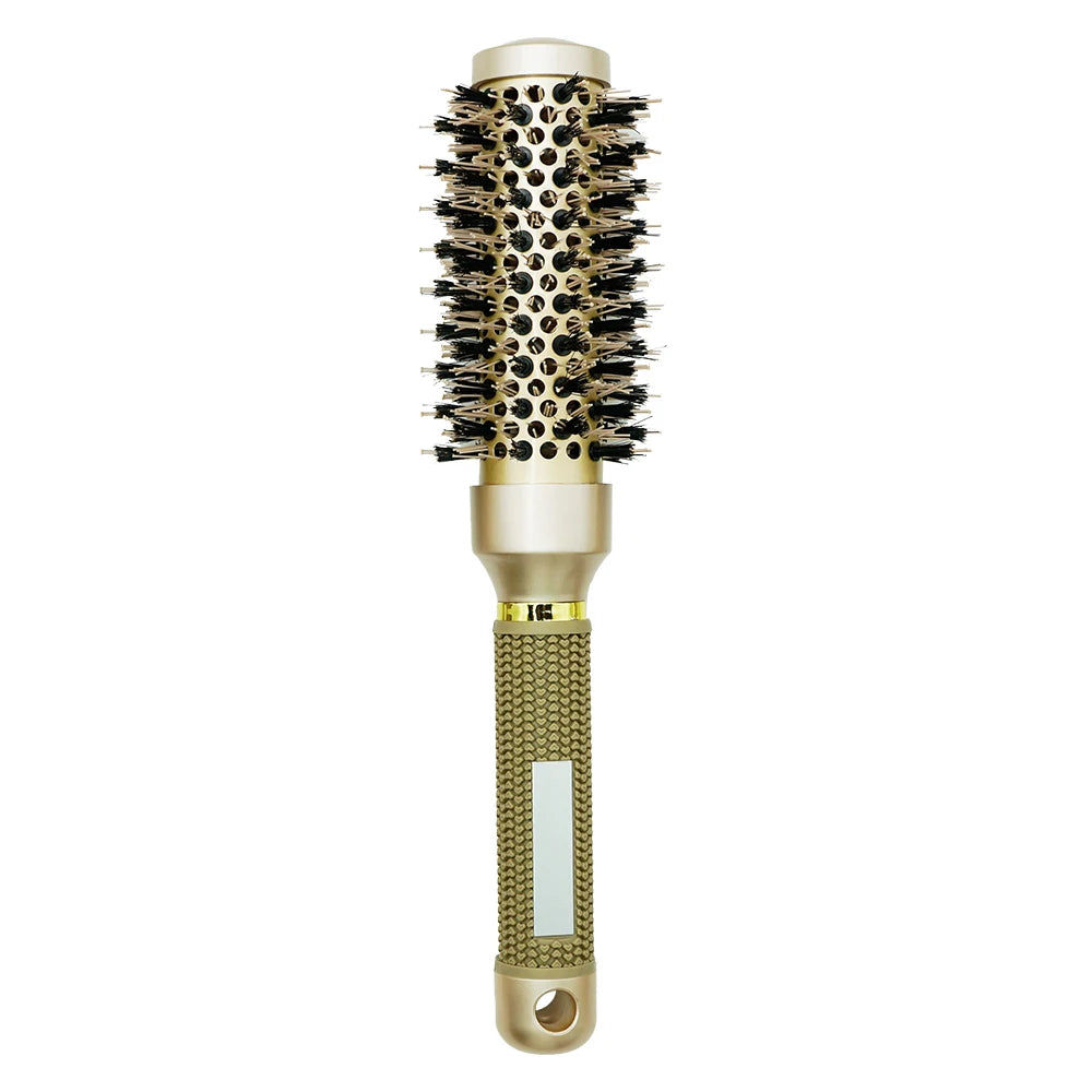 Thermal Round Barrel Hair Brush – Nylon Salon Styling Comb Round Barrel Hair Brush Oasis Select LG07-32
