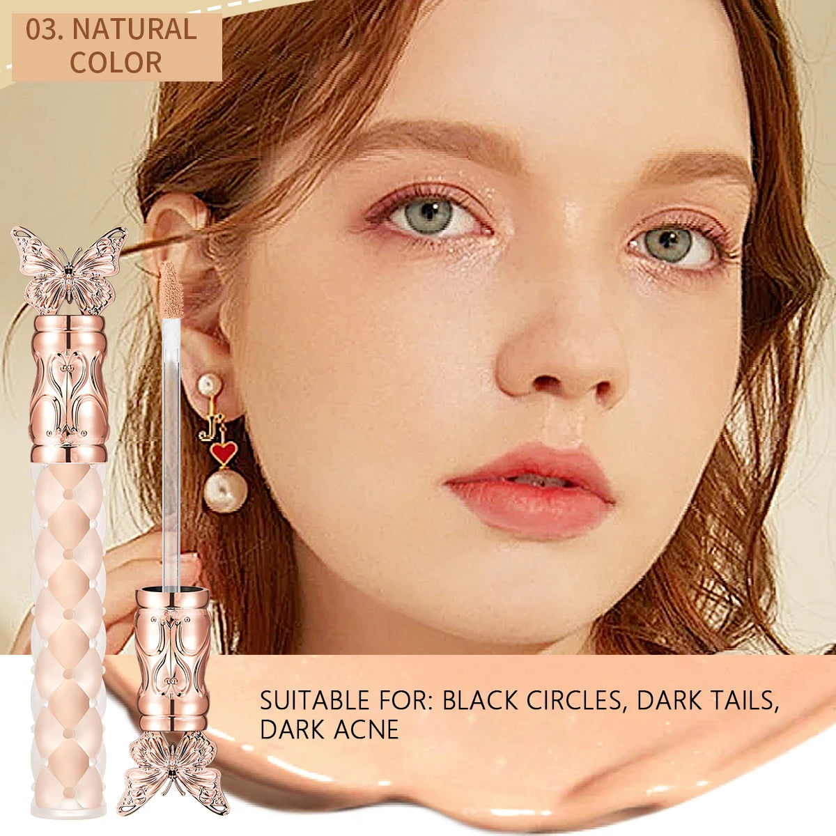 Ocheal Makeup Base Foundation Cream for Face Concealer Contouring for Face Bronze Makeup Cosmetics Long Lasting Moisturizing Oasis Select NATURAL-03