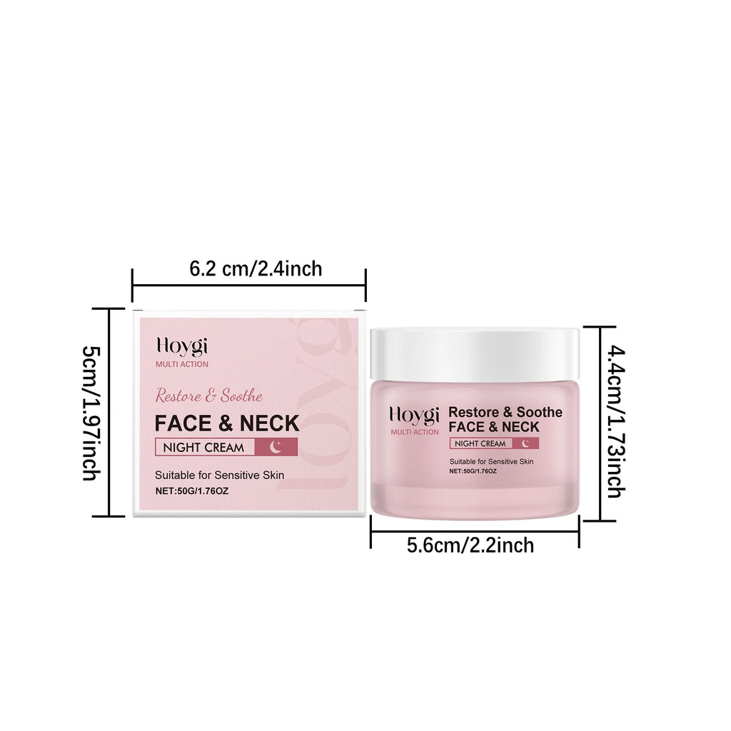 50G Face & Neck Cream Deep Nourishing Enhance Smoothness Firming Improve Skin Elasticity Hydrating Glowing Neck Care Lotion Oasis Select