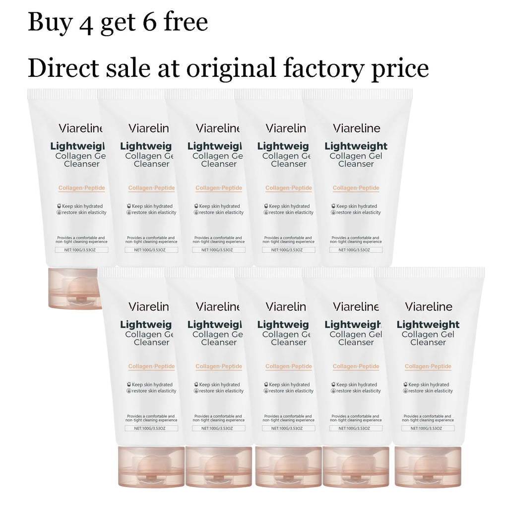 100G Collagen Face Cleaner Gel Gentle Remove Pore Dirts Oil Control Improve Smoothness Refreshing No-tight Facial Cleaner Gel Oasis Select 10 pcs United States