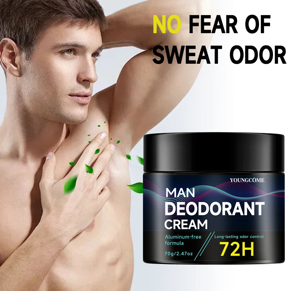 YOUNGCOME Aluminum-Free Men's Deodorant Stick 48H Odor Control