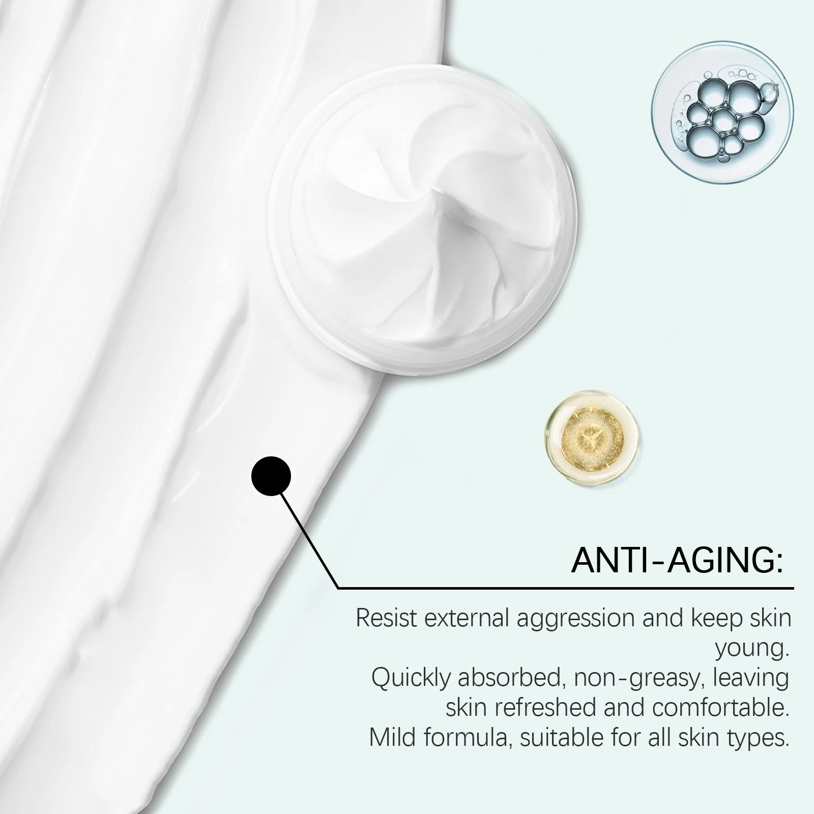 50g Face Cream Deep Moisturizing & Nourishing Enhance Smoothness Brightening Repairing Non-greasy Firming Lifting Neck Skin Lotion Oasis Select