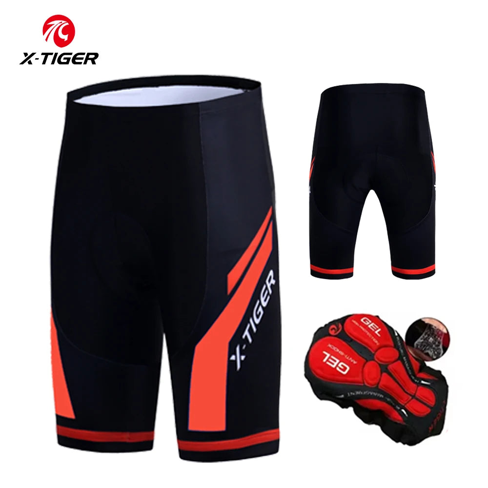 X-TIGER Cycling Shorts Men Padded Gel Mountain Bike Shorts Breathable Professional Bicycle Team Clothing Oasis Select