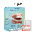Oralhoe Silicone Fake Teeth Set Natural False Tooth Denture Comfortable Filling Teeth Gap Safe Simple Perfect Smile Firm Denture Oasis Select buy 2 free 2 United States