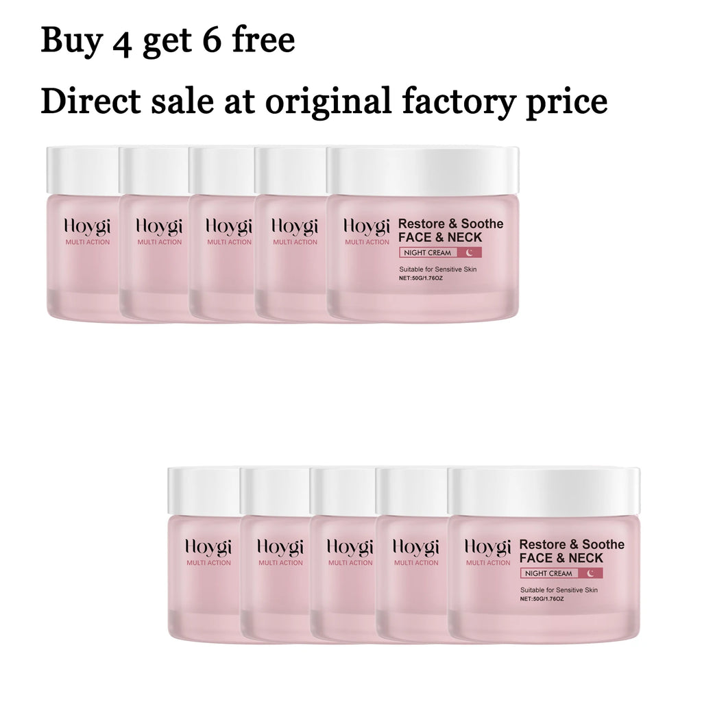 50G Face & Neck Cream Deep Nourishing Enhance Smoothness Firming Improve Skin Elasticity Hydrating Glowing Neck Care Lotion Oasis Select 10 pcs United States