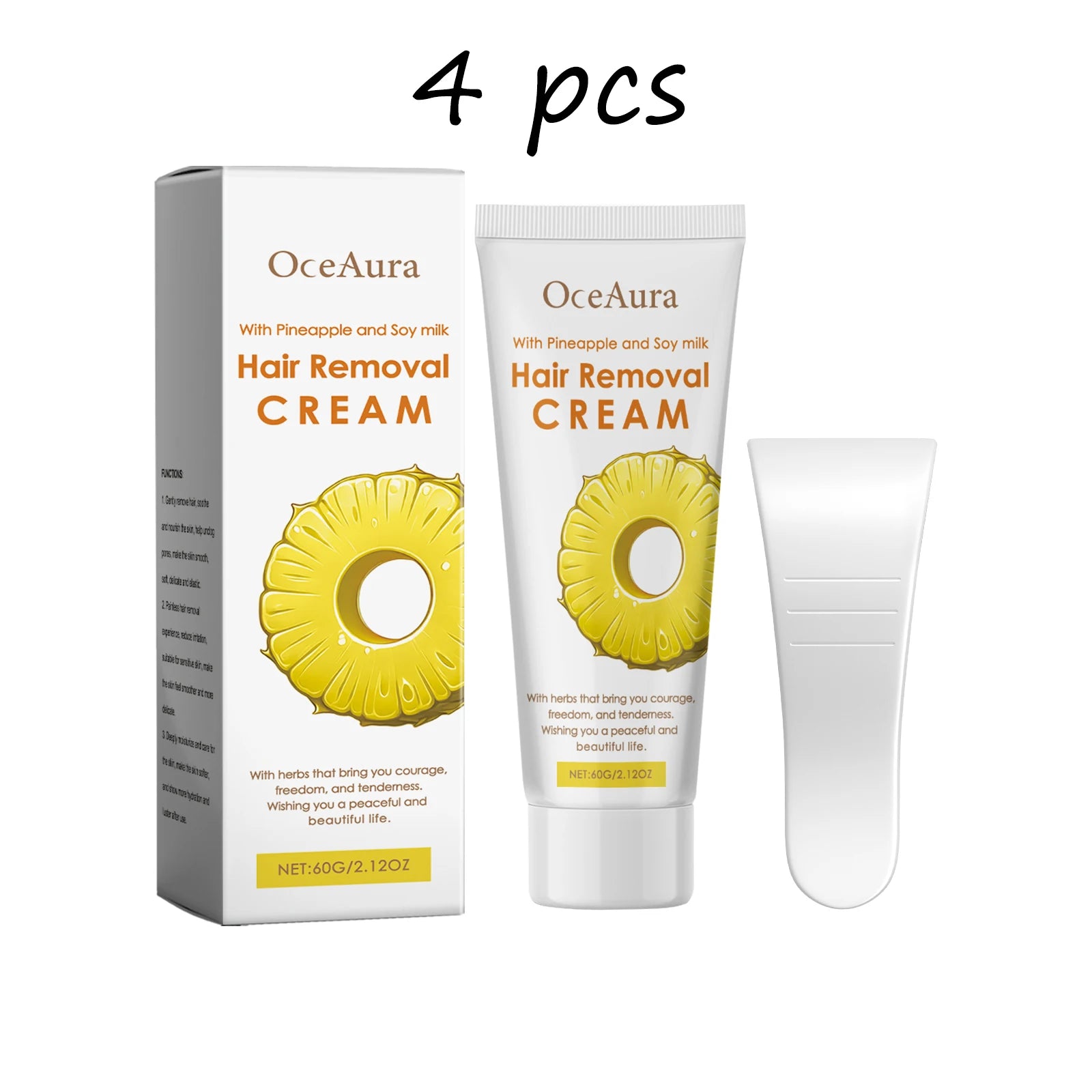 Oceaura Natural Hair Removal Cream Gentle Remove Whole Body Hair Non-irritating Pore Shrink Improve Skin Texture Hair Remove Gel Oasis Select buy 2 free 2 United States
