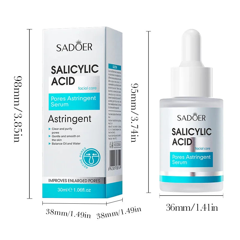 Hyaluronic Acid & Salicylic Acid Face Serum | Pore Tightening Face Serum Oasis Select Salicylic Acid