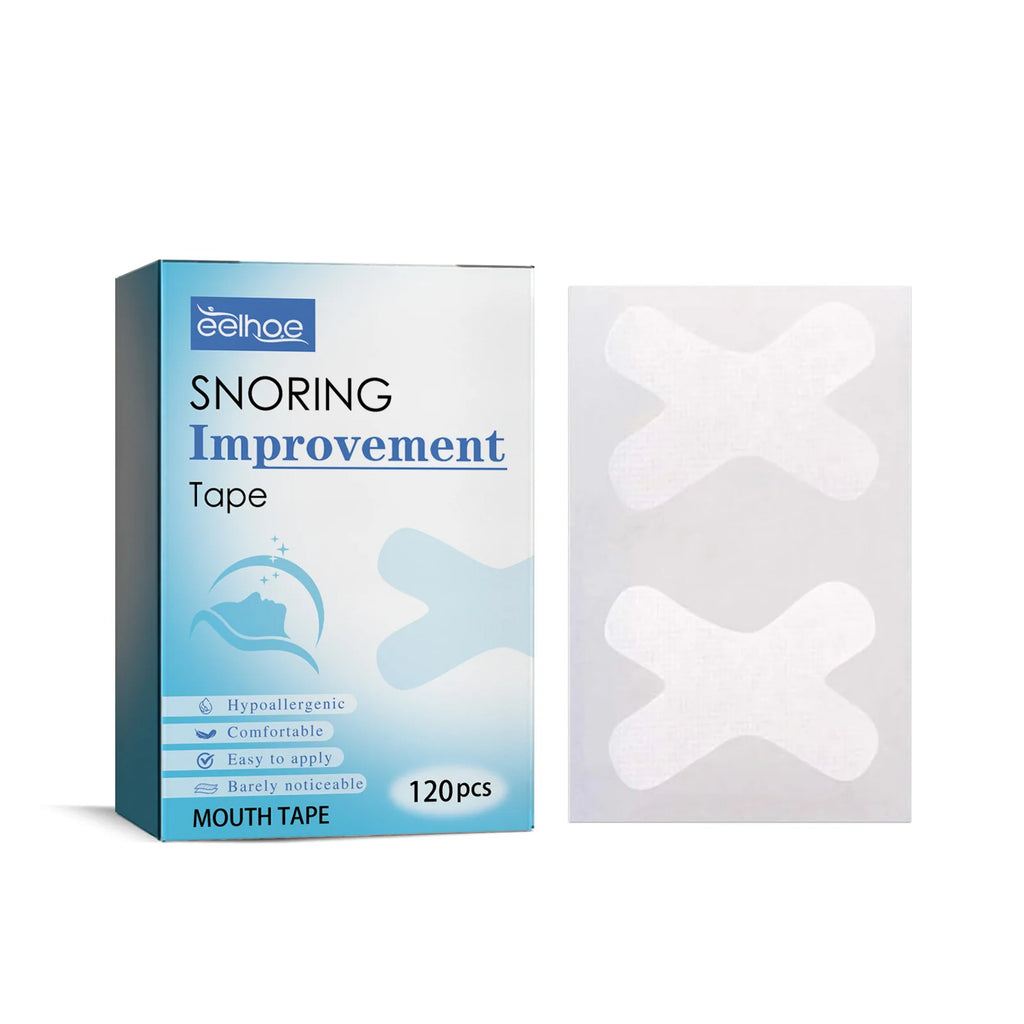 Anti-Snoring Tape Sleep Breathing Improving Patch Reduce Dry Mouth Promote Nose Breathing Health Care Mouth Correction Stickers Oasis Select 120pcs boxed