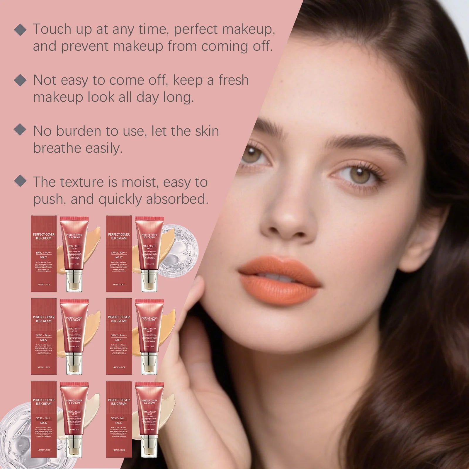 Sunblock BB Cream Moisturizing Brightening Skin Oil Control Lasting Makeup Perfect Coverage Non-greasy Gentle Face Foundation Oasis Select