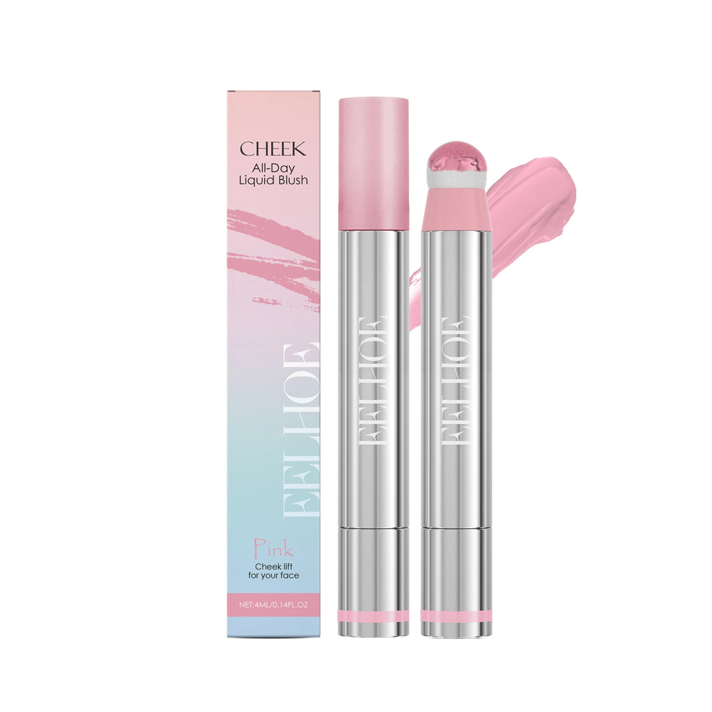3 Colors Spin Brush Liquid Blush and Lip Gloss Moisturizing Matte Brightening Contour Highlighter Long-wearing Non-fading Makeup Oasis Select Pink United States