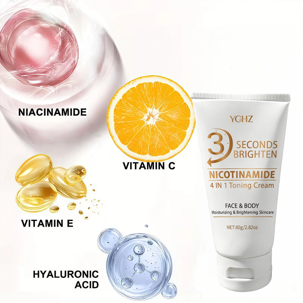 4-in-1 Brightening Moisturizing Cream | Niacinamide, Vitamin C & E