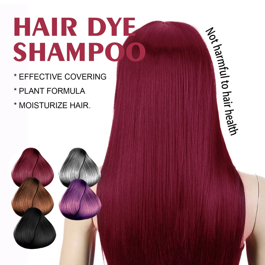 Hair Dye Shampoo Changing Hair Color Non-irritating Repair Oil Control Natural Fast Blacking Moisturizing Hair Coloring Shampoo Oasis Select