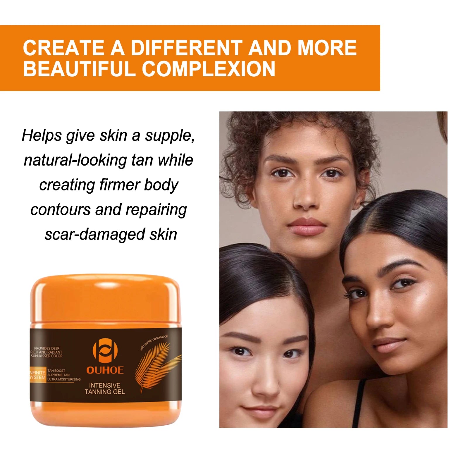 Tanning Accelerator Cream | Self Tanner & Bronzer 150g – Ouhoe