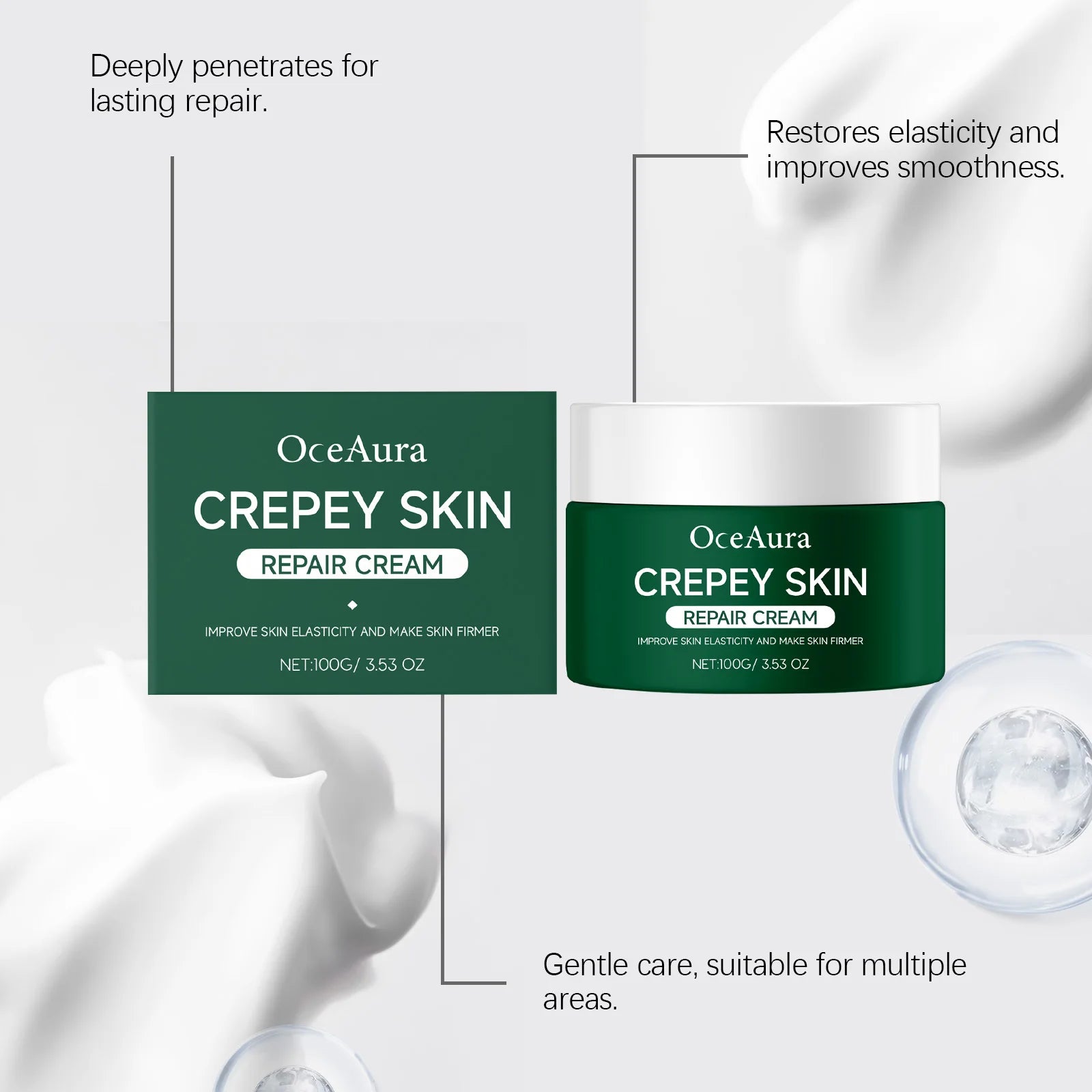 100g Hydrating Face Cream Gentle Nourishing Non-greasy Reduce Dry-itching Improve Skin Texture Body Cream for Daily Skin Care Oasis Select