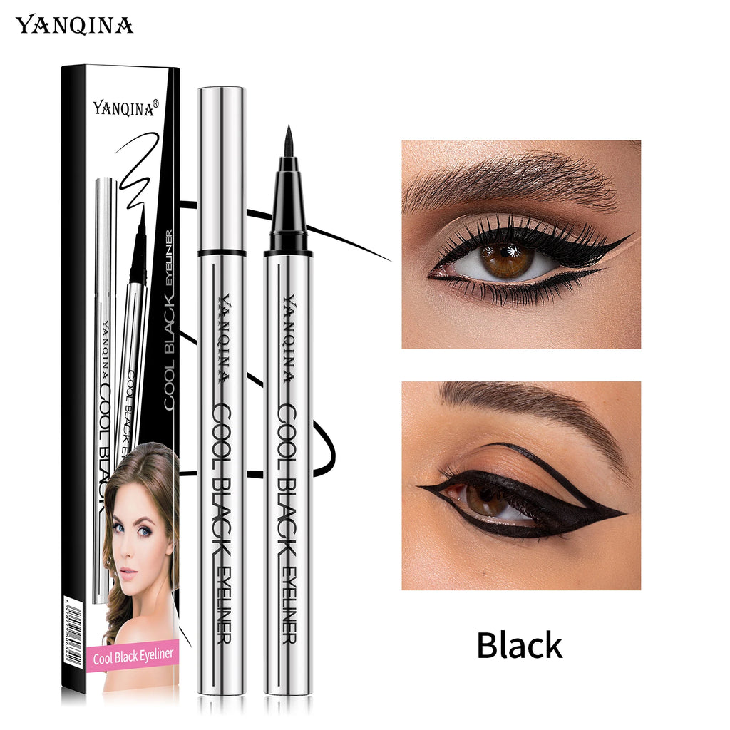 YANQINA Waterproof Liquid Eyeliner Pen – Black & Brown