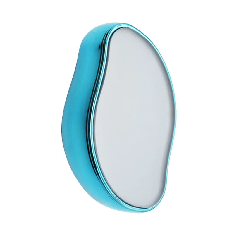 Hair Removal Apparatus Nano Glass Fast Safe Painless Hair Removal Washable No Skin Damage Home Use Exfoliator Hair Sharpener Oasis Select Blue Plastic