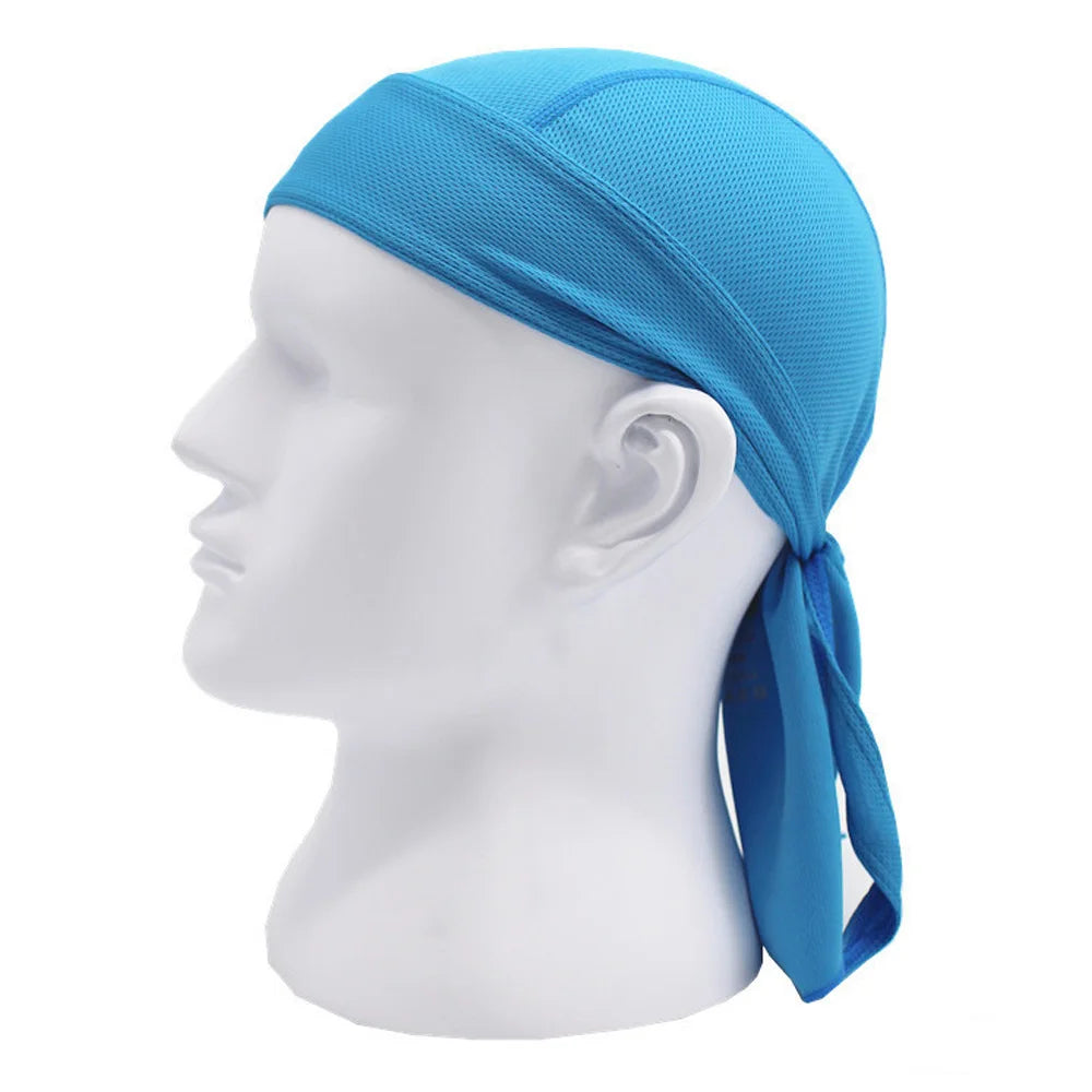 Quick-Dry Cycling Cap & Headband Bandana | UV Protection Cycling Headband Cap Oasis Select sky blue
