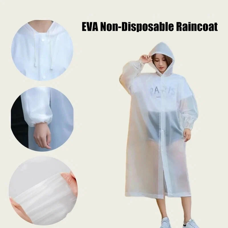 Reusable Thickened Waterproof Raincoat For Adults Suitable For Outdoor Travel And Mountaineering Universal One-Piece raincoat. Oasis Select