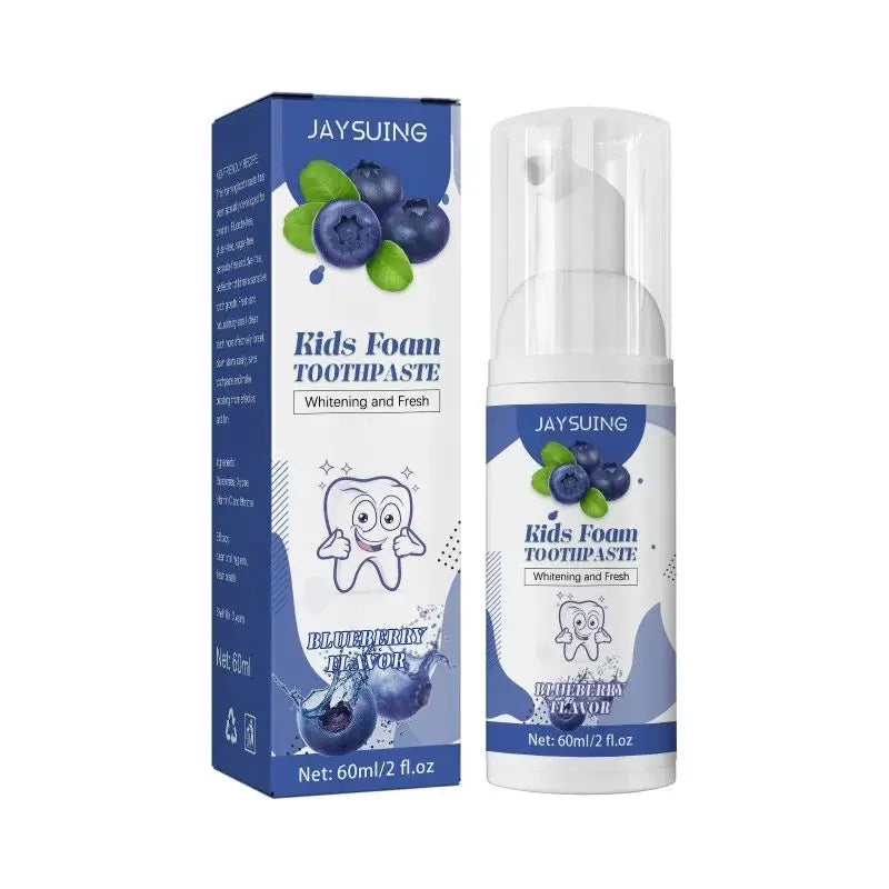 Kids Foam Toothpaste – Whitening, Stain Removal & Gum Care Kids Foam Toothpaste Oasis Select blueberries