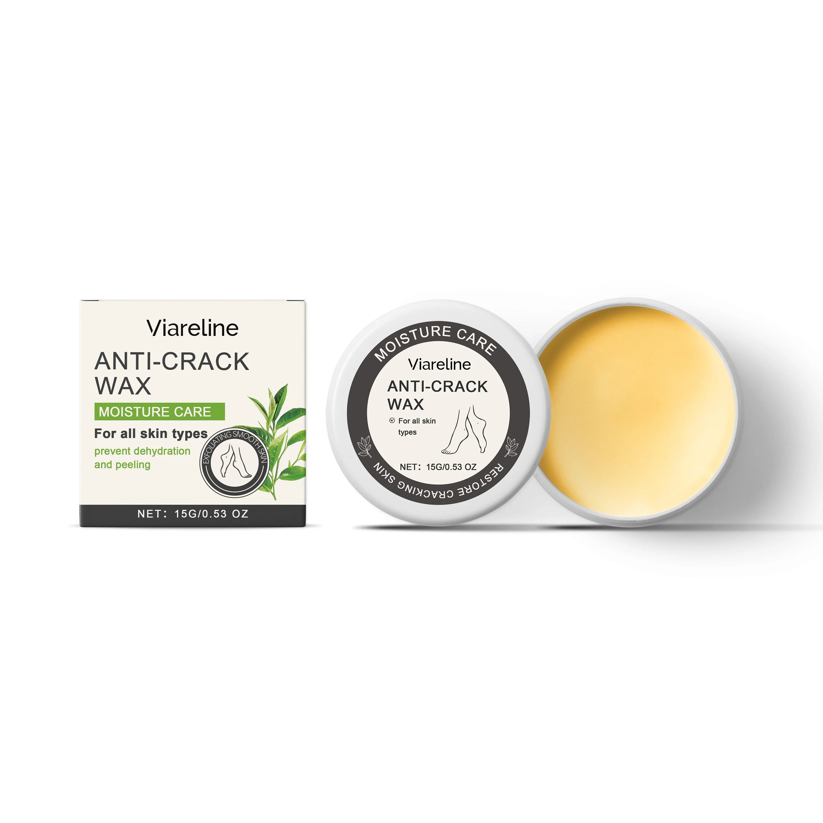 Viareline Foot Care Cream Remove Dead Skin Reduce Dryness Nourishing Strengthen Skin Barrier Anti-crack Soothing Foot Care Cream Oasis Select 15g United States