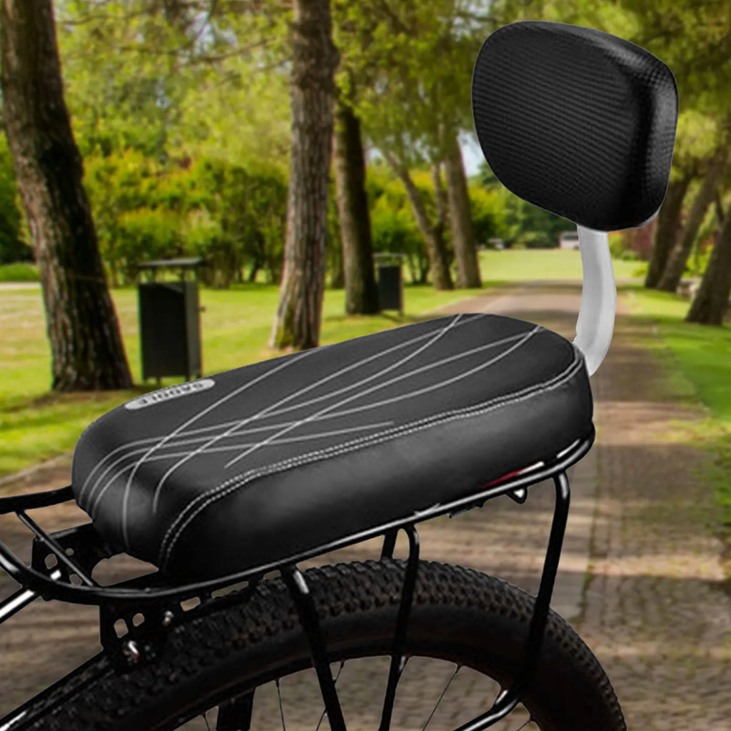 Child Bike Rear Seat Saddle With Handle Armrest Footrest Pedal Kid Bicycle Seat Mat Including Backrest For Cycling Bike Part Oasis Select
