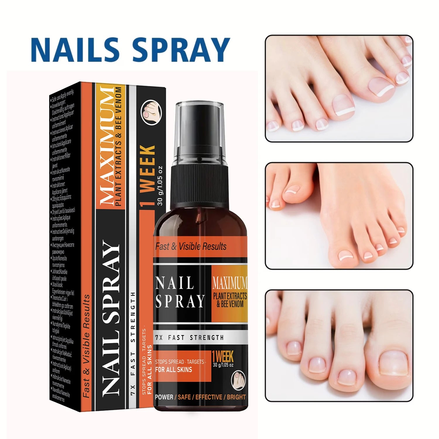 Nail Repair Spray – Bee Venom, Collagen & Hyaluronic Acid Nail Repair Spray Oasis Select