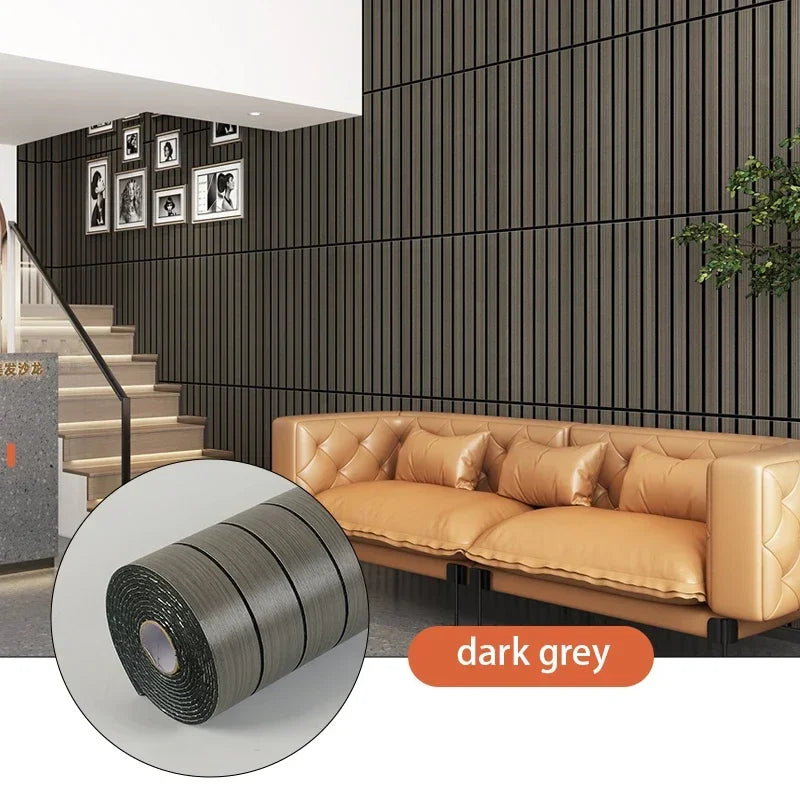 40cm X 3m Roll Of Self-Adhesive Foam Wall Stickers Peelable 3D Wall Stickers Easy To DIY Suitable For Ceiling And Living Rooms. Oasis Select dark grey 40cmX3m