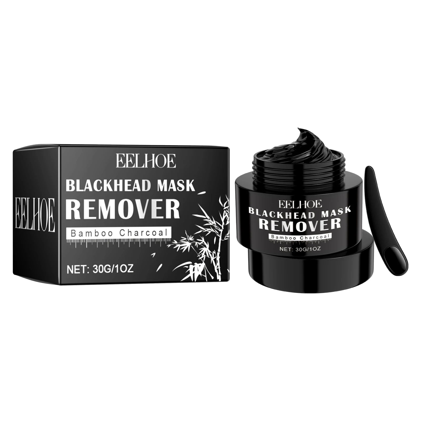 Bamboo Charcoal Blackhead Remover Mask Deep Cleaning Dirts Purifying Shrink Pore Oil Control Exfoliating Peeling Facial Mud Mask Oasis Select 30g United States