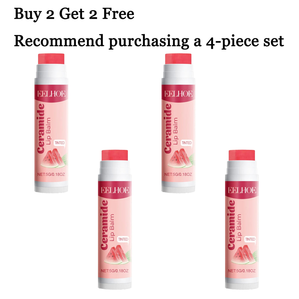 5G Watermelon Lip Balms Moisturizing Fade Fine Lines Nourishing Enhance Smoothness Repairing Damaged Skin Improve Gloss Non-greasy Lip Plumping Balm Oasis Select 4 pcs United States