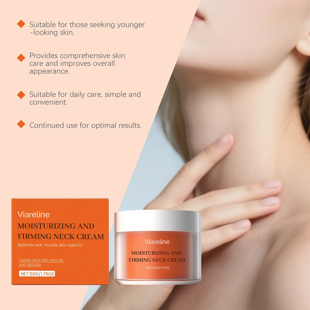 50G Moisturizing Neck Skin Cream Daily Nourishing Reduce Sagging Massage Enhance Skin Elasticity Firming Soften Neck Care Lotion Oasis Select