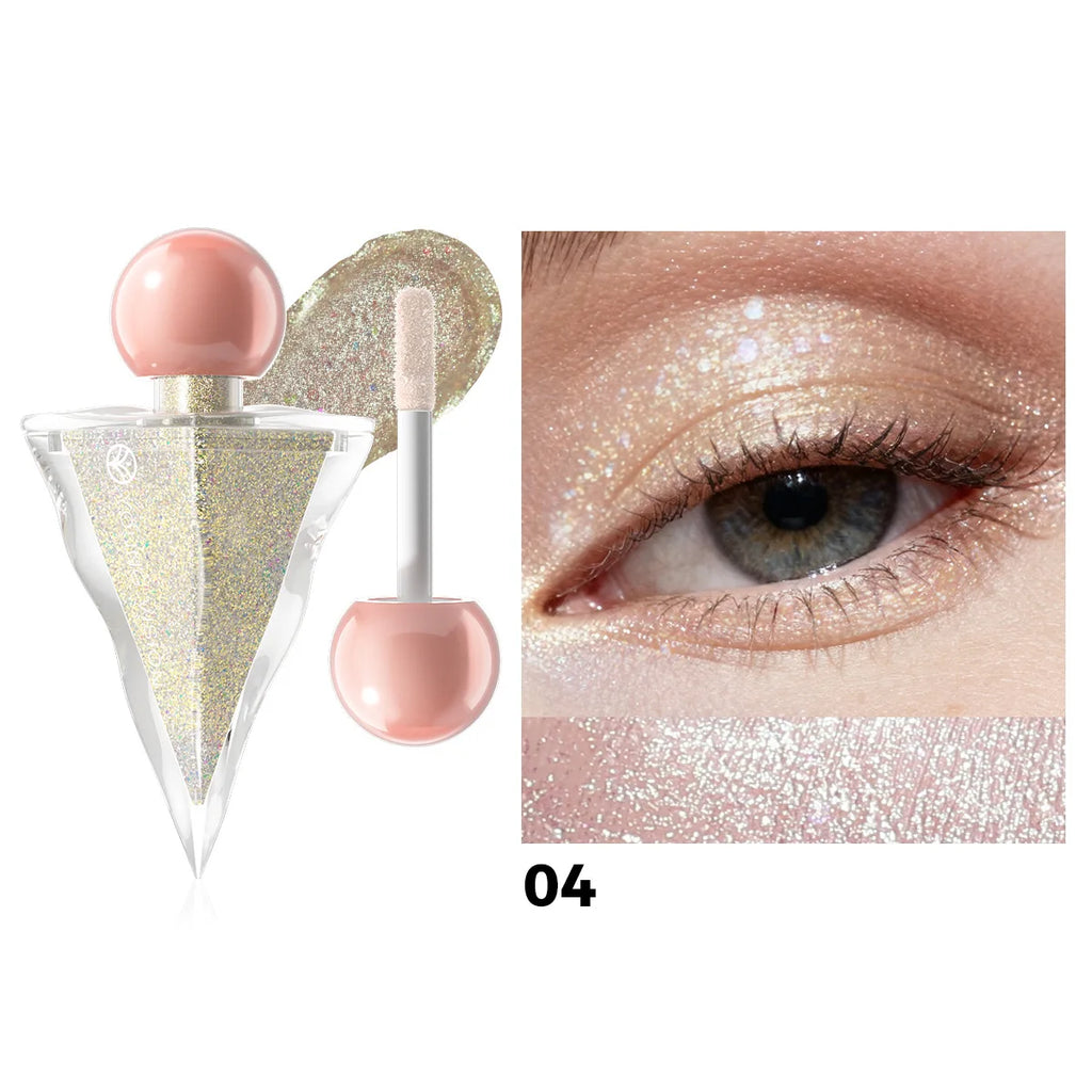 6-Color Shimmer Liquid Eyeshadow | Pearl Glitter Sparkle