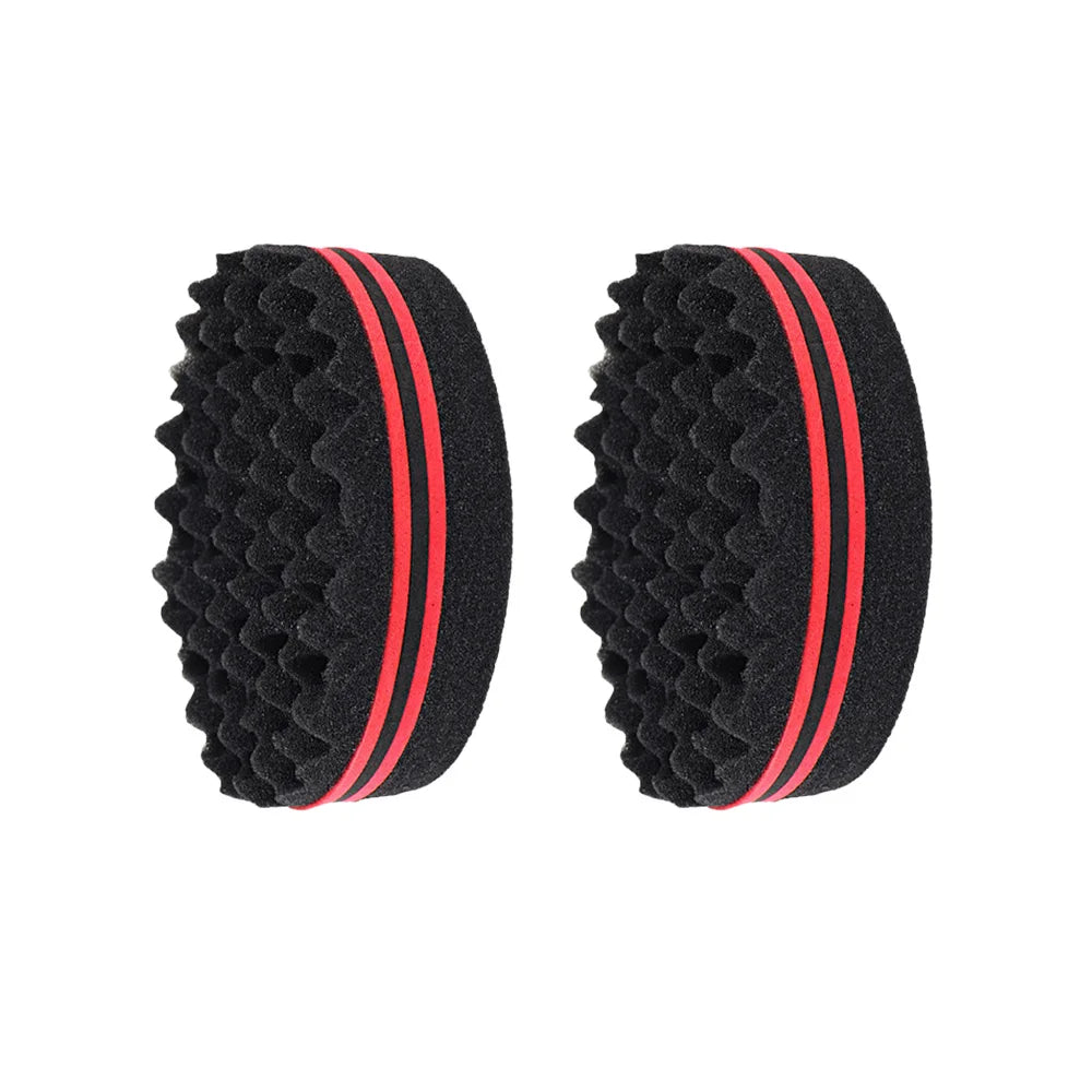Double-Sided Twist Hair Sponge Brush – Afro Curl Styling Hair Sponge Brush Oasis Select Small-2pcs