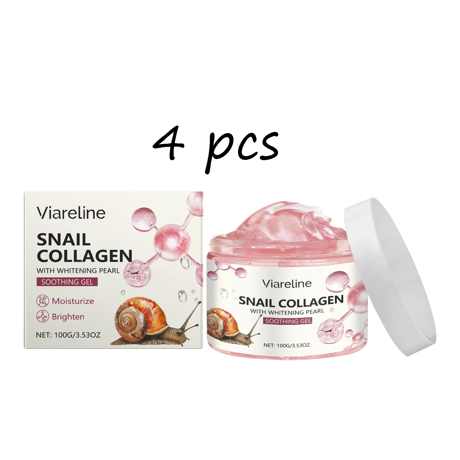 Viareline Moisturizing Face Gel Nourishing Skin Whitening Reduce Dryness Remove Wrinkle Smoothing Softening Face Soothing Gel Oasis Select buy 2 free 2 United States