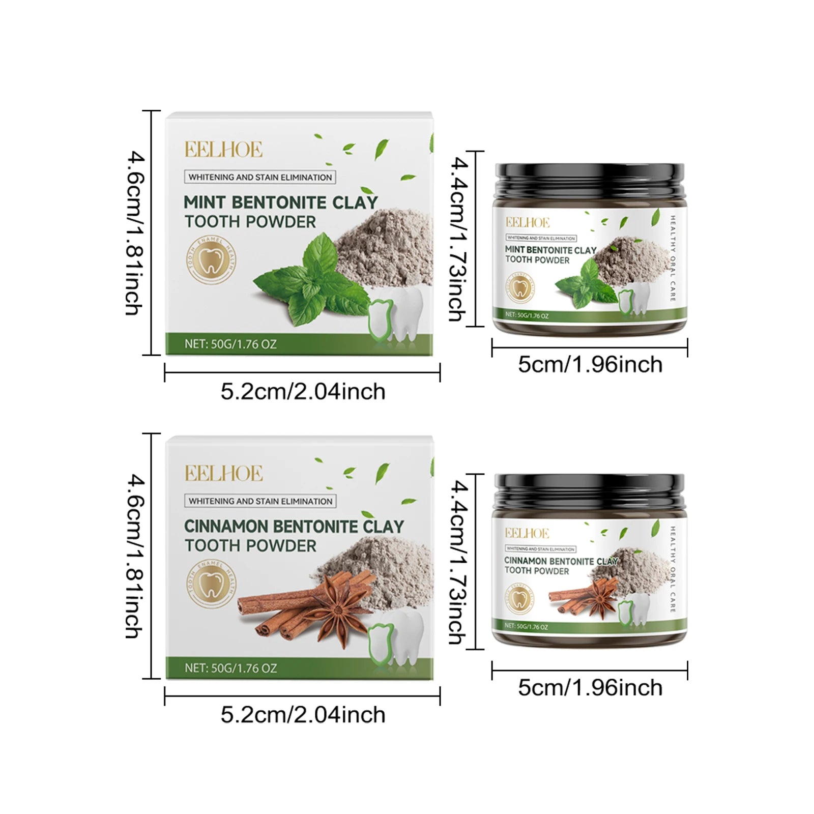 Natural Bentonite Clay Teeth Powder Cleaning Yellow Stains Promote Oral Health Remove Food Residues Refreshing Teeth Care Powder Oasis Select
