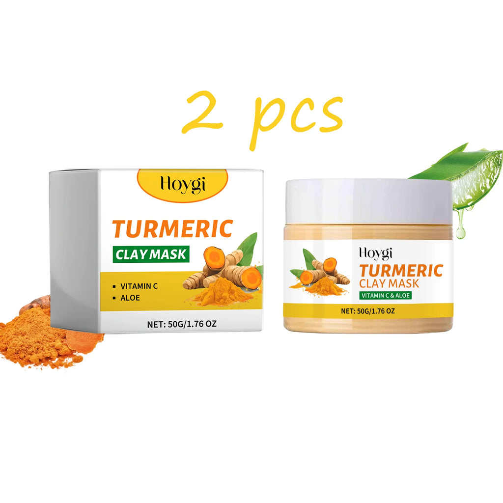 Hoygi Turmeric Facial Clay Mask Refining Pores Deep Cleaning Dull Skin Moisturizing Oil Control Oil Control Exfoliating Mud Mask Oasis Select buy 1 free 1 United States
