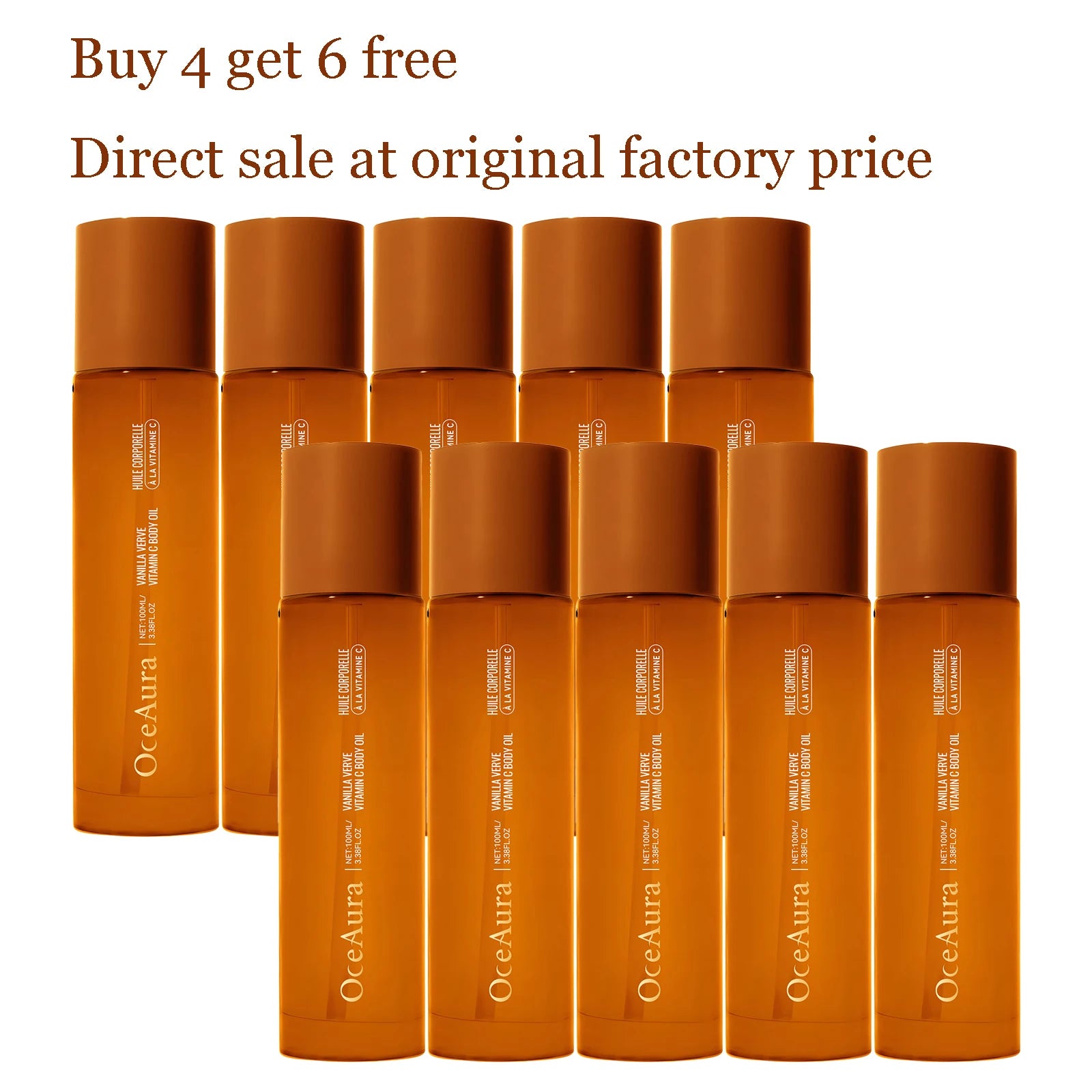 100ML Vitamin C Body Softening Oil Deeply Nourishing Moisturizing Body Skin Enhance Smoothness Improve Skin Texture Body Oil Oasis Select 10 pcs Other United States